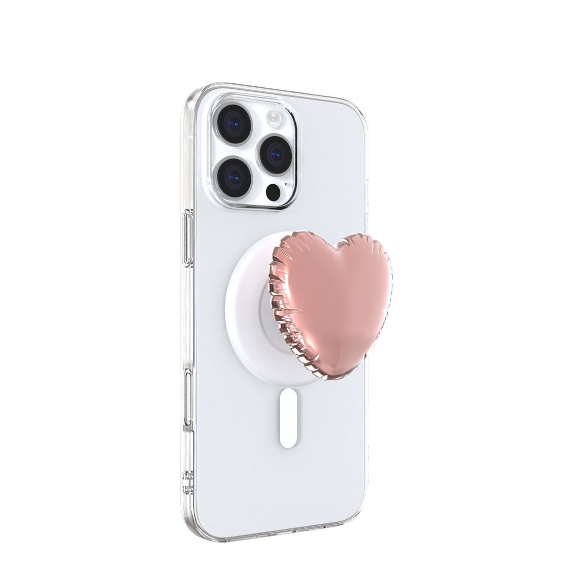 Heart-shaped electroplated airbag bracket